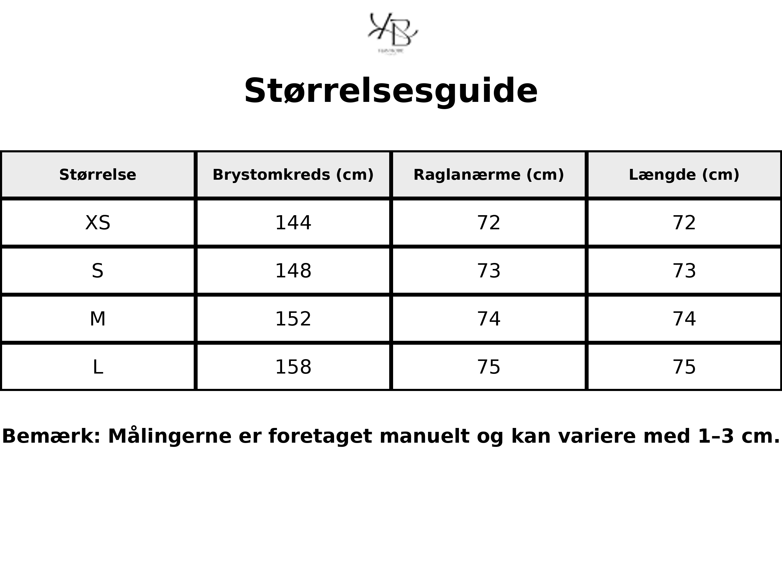 Tableau des tailles - Tailles FR avec mesures détaillées