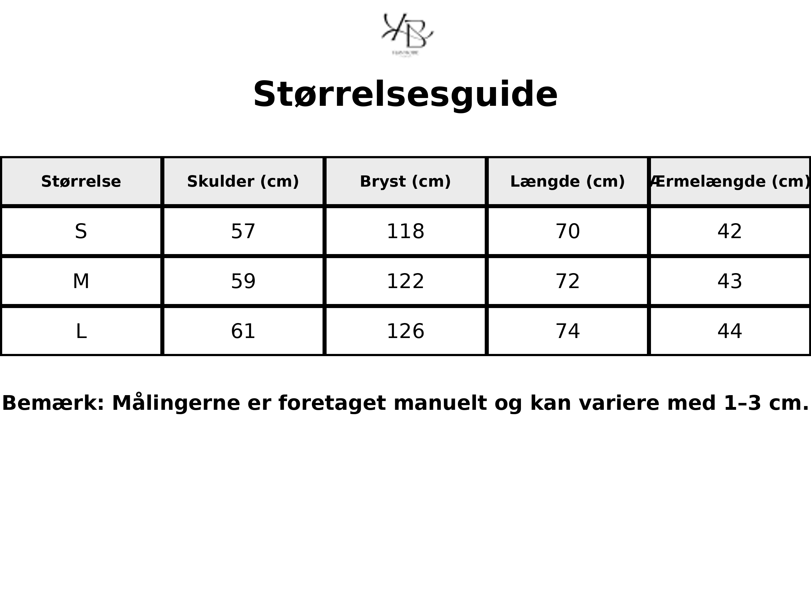 Tableau des tailles - Tailles FR avec mesures détaillées