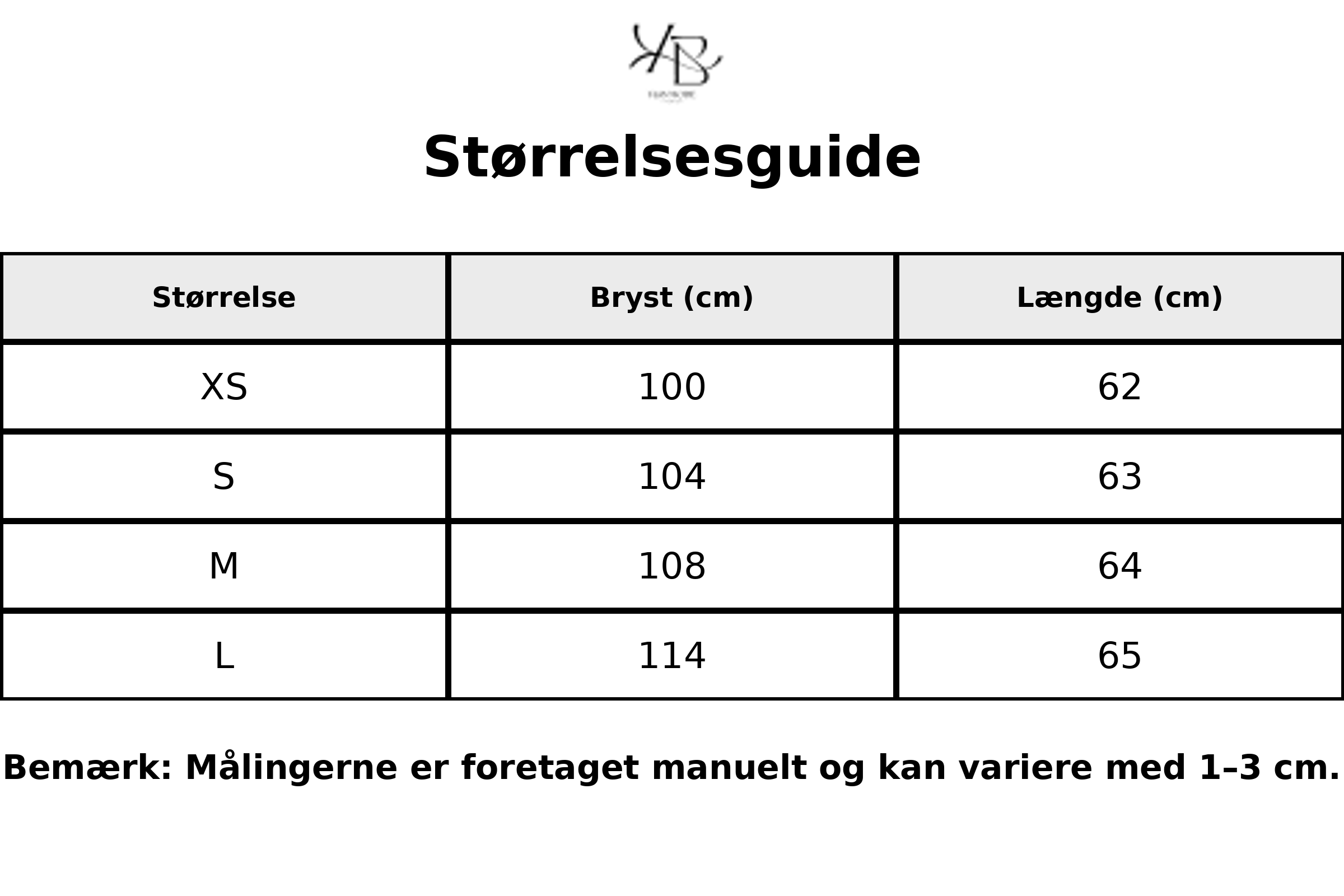 Tableau des tailles - Tailles FR avec mesures détaillées